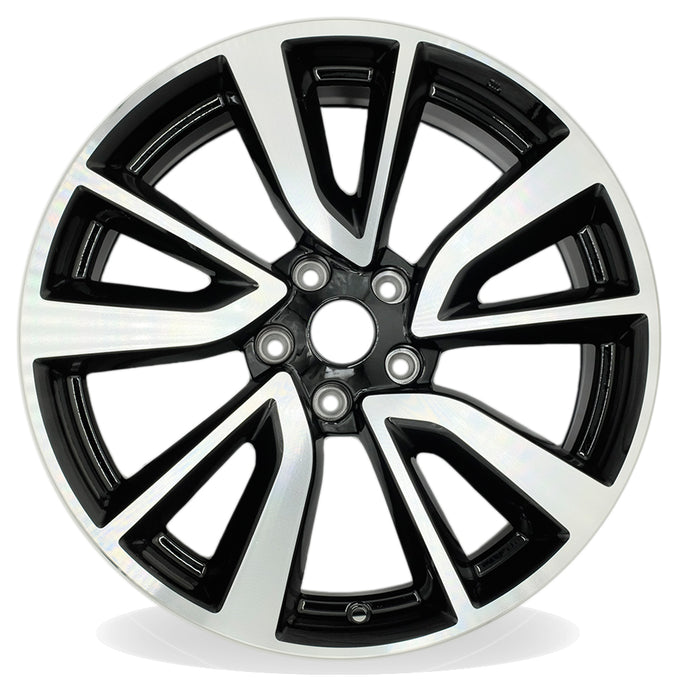 19" Single 19x7 Machined Black Alloy Wheel For Nissan Rogue 2017-2020 OEM Quality Replacement Rim