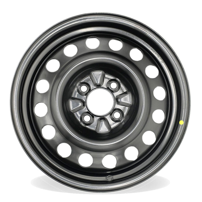 15" 15X5.5 Set of 4 Black Steel Wheels For Nissan Versa 2013-2019 OEM Quality Replacement Rim
