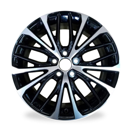 18" 18x8 Single New Machined Black Alloy Wheel For 2018-2022 Toyota Camry OEM Quality Replacement Rim