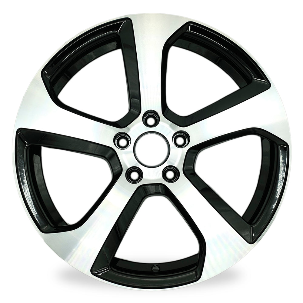 Brand New Single 18" 18x7.5 Alloy Wheel For VOLKSWAGEN GOLF GTI 2014-2020 Machined Black OEM Quality Replacement Rim
