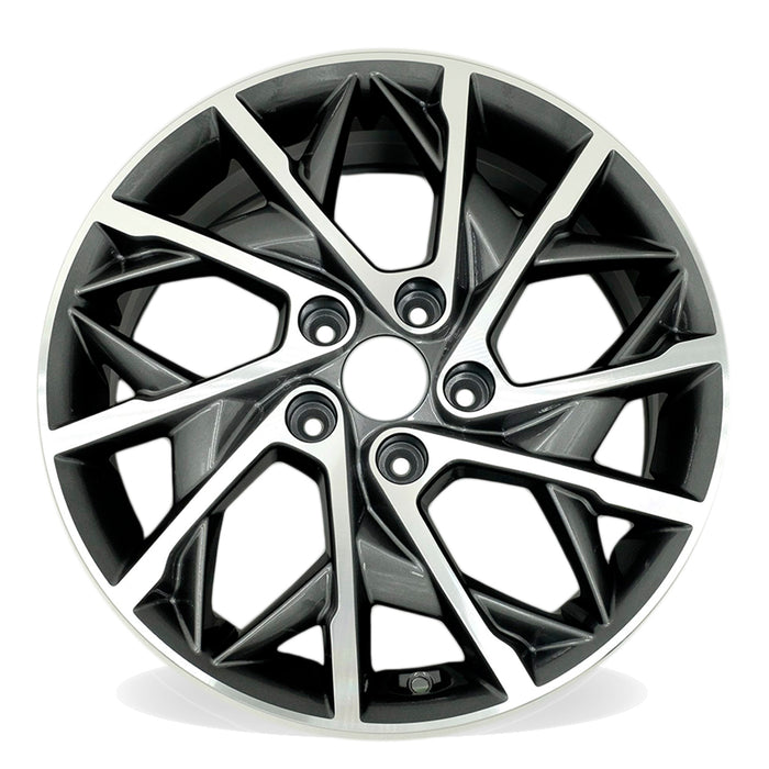 17" Single 17x7 Machined Grey Alloy Wheel For Hyundai Elantra 2019-2020 OEM Quality Replacement Rim