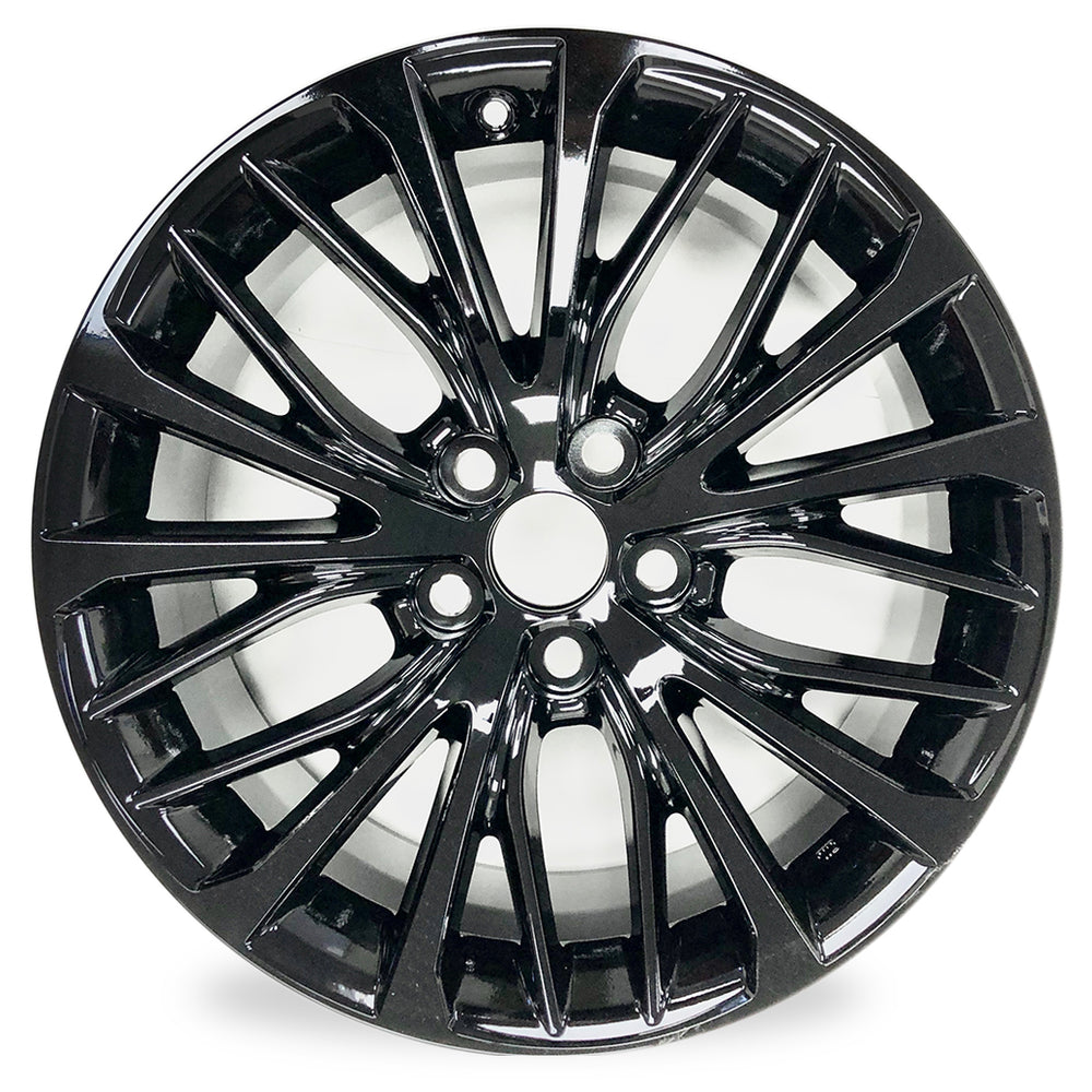 18" 18x8 Single New GLOSS Black Alloy Wheel For 2018-2022 Toyota Camry OEM Quality Replacement Rim