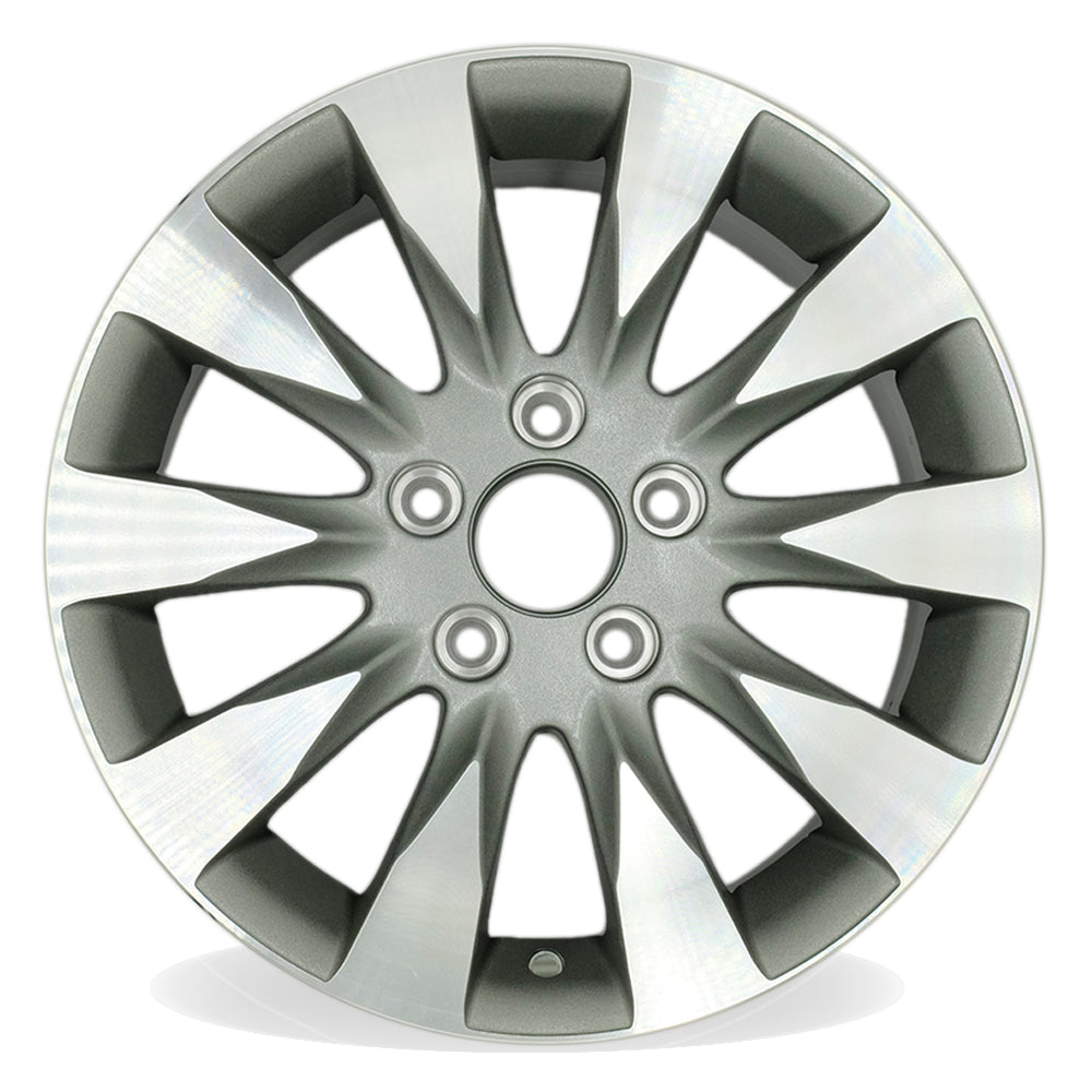 16" Single 16X6.5 Machined Grey Alloy Wheel For Honda Civic 2009-2011 OEM Quality Replacement Rim