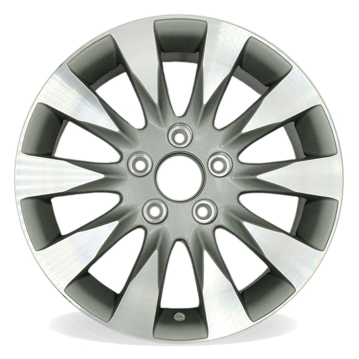 16" Single 16X6.5 Machined Grey Alloy Wheel For Honda Civic 2009-2011 OEM Quality Replacement Rim