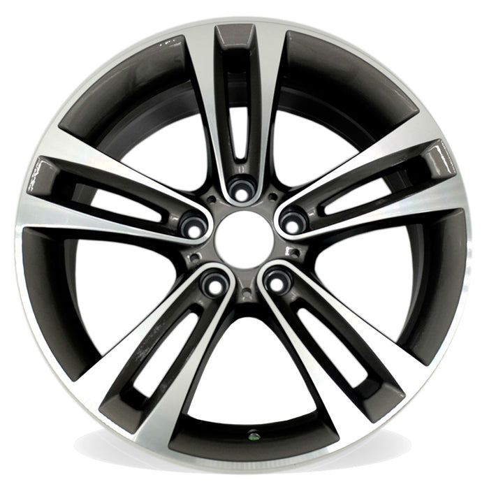 18" Single 18x8 Machined Grey Front or Rear Wheel For BMW 3 Series 4 Series 2012-2020 OEM Quality Replacement Rim