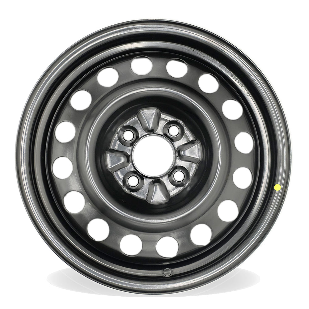 15" Single 15X5.5 Black Steel Wheel For Nissan Versa 2013-2019 OEM Quality Replacement Rim