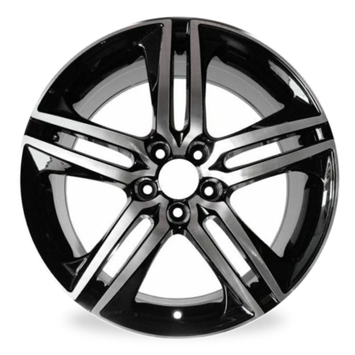 19" Set of 4 Brand New 19x8 5 spoke Alloy Wheels for HONDA ACCORD 2016 2017 Machined Black OEM Quality Replacement Rim