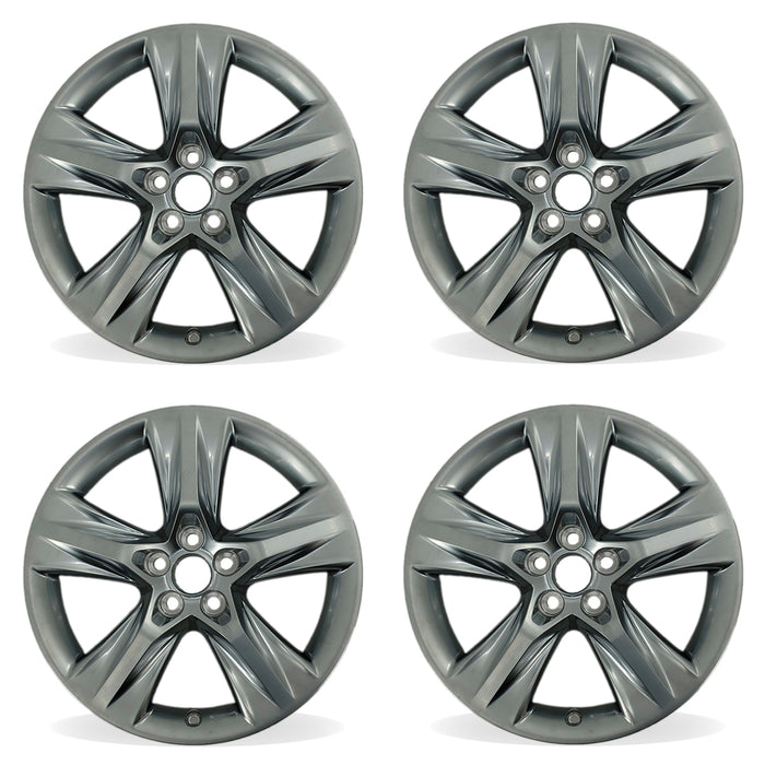 SET OF 4 19" 19X7.5 Alloy Wheels For TOYOTA HIGHLANDER 2014-2019 Platinum Clad OEM Style Replacement Rim