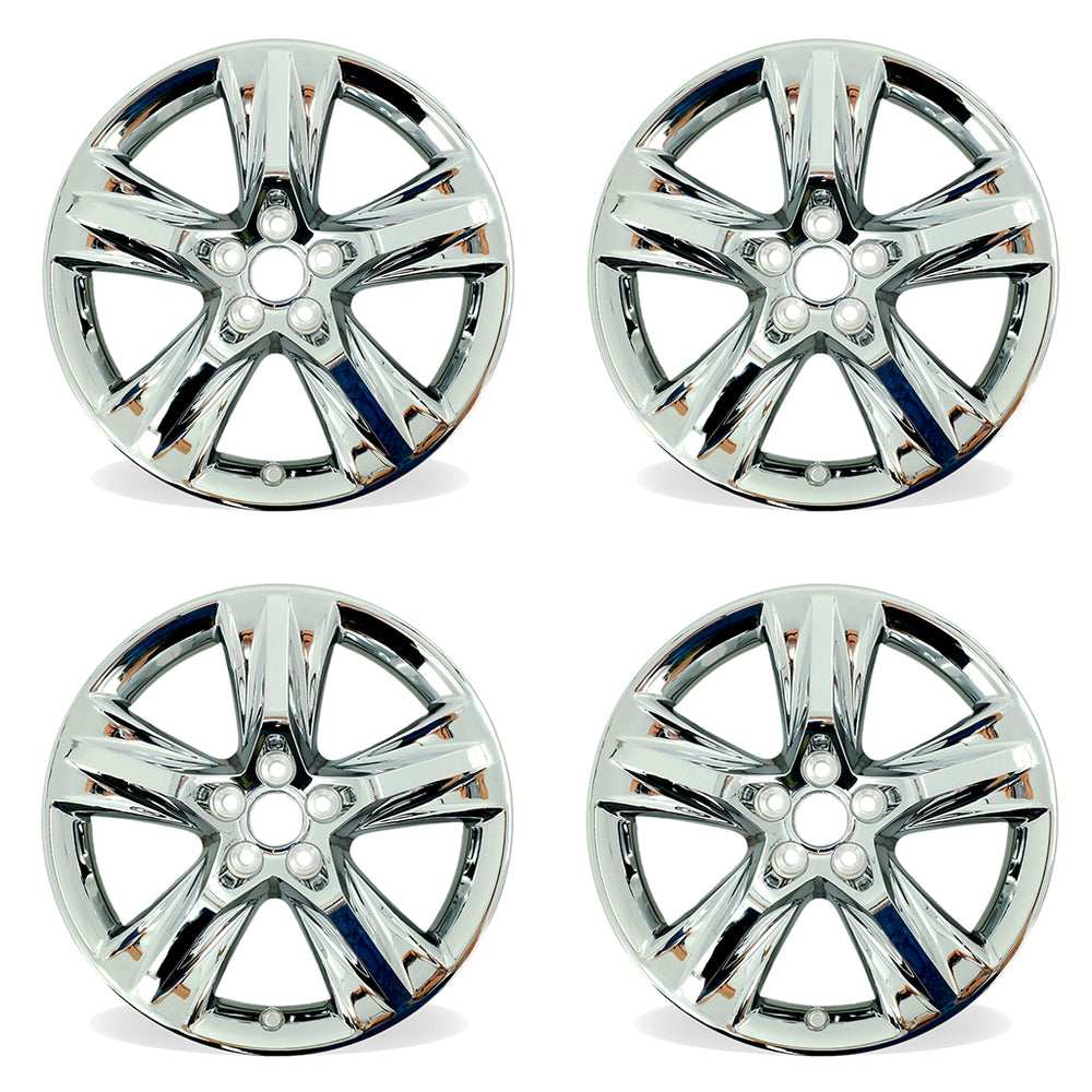 Set of 4 New 19" 19X7.5 Wheels With Chrome Clad Cover for 2014-2019 Toyota Highlander OEM Style Replacement Rim