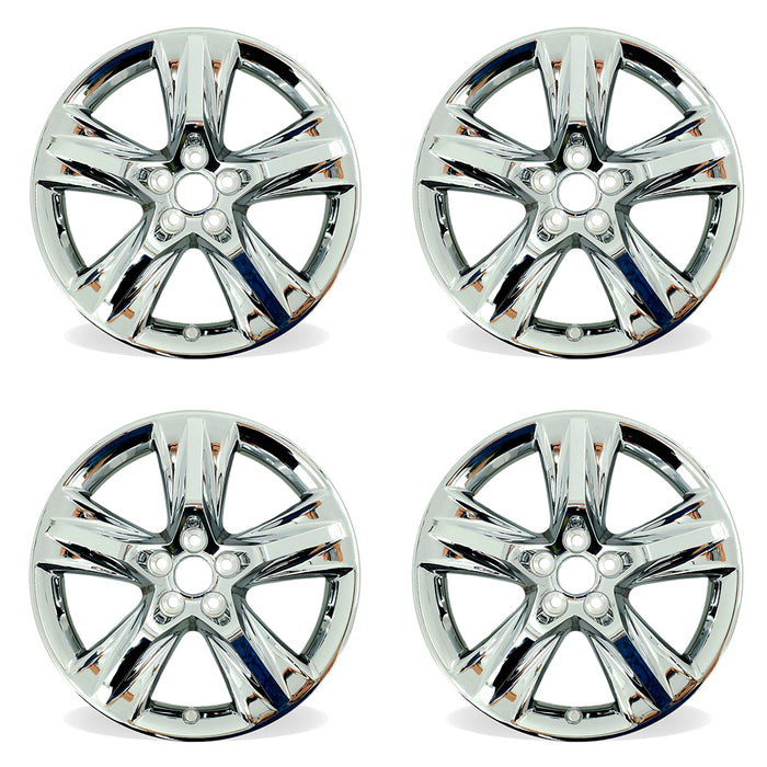 Set of 4 New 19" 19X7.5 Wheels With Chrome Clad Cover for 2014-2019 Toyota Highlander OEM Style Replacement Rim