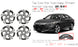 17" Set of 4 New 17x7.5 Alloy Wheel For Honda Accord 2018-2021 Machined Grey OEM Quality Replacement Rim