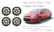 Set of 4 Brand New 17" 17X7 Alloy Wheels For 2014 2015 2016 Toyota Corolla Machined Black OEM Quality Replacement Rim