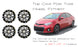 Set of 4 Brand New 17" 17X7 Alloy Wheels For 2014 2015 2016 Toyota Corolla Machined Black OEM Quality Replacement Rim