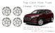 17" Set of 4 New 17X7 Alloy Wheel For Hyundai Tucson 2016 2017 2018 Silver OEM Quality Replacement Rim