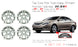 17" 17x6.5 Set of 4 Silver Wheels For Hyundai Sonata 2011-2013 OEM Quality Replacement Rim
