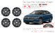 16" SET OF 4 16x6.5 Alloy Wheels For VOLKSWAGEN JETTA 2019-2021 Machined Black OEM Quality Replacement Rim