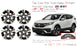 17" Set of 4 New Machined Black Wheels for 2017-2020 Honda CRV CR-V OEM Quality Alloy Rim