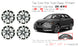 Set of 4 New 18" 18X7.5 Alloy Wheels for NISSAN Altima 2016 2017 Machined Grey OEM Quality Replacement Rim