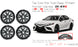 18" 18x8 Set of 4 New GLOSS Black Alloy Wheels For 2018-2022 Toyota Camry OEM Quality Replacement Rim