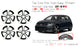 18" 18x7.5 Alloy Wheels For VOLKSWAGEN GOLF GTI 2014-2020 SET OF 4 Machined Black OEM Design Replacement Rim