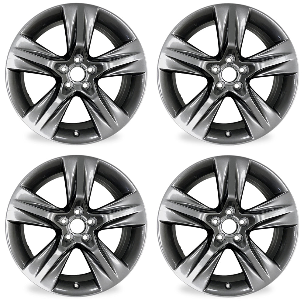 SET OF 4 Brand NEW 19" 19X7.5 Alloy Wheels For TOYOTA HIGHLANDER 2014-2019 Painted Satin OEM Style Replacement Rim