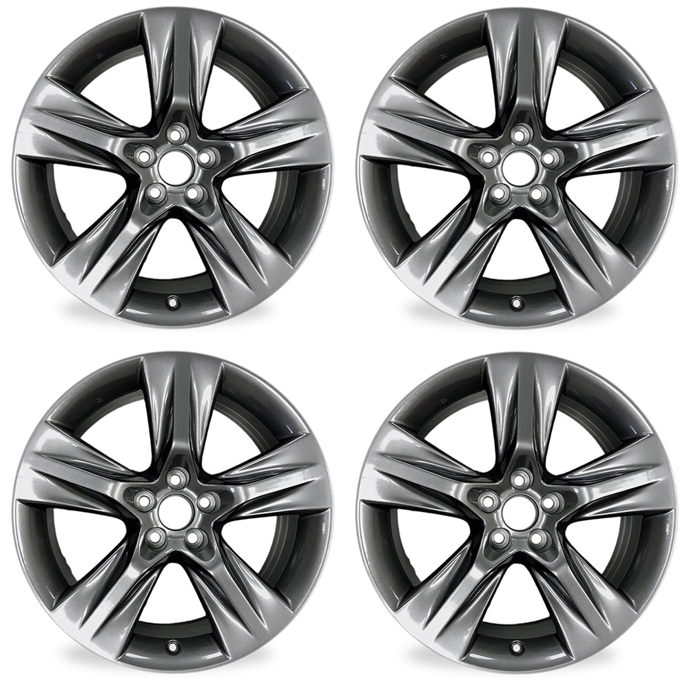 SET OF 4 Brand NEW 19" 19X7.5 Alloy Wheels For TOYOTA HIGHLANDER 2014-2019 Painted Satin OEM Style Replacement Rim