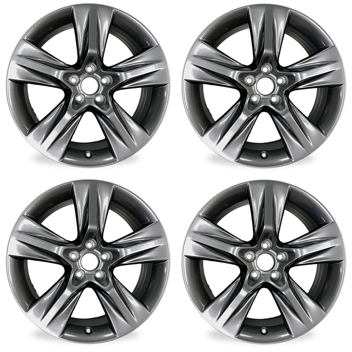 SET OF 4 Brand NEW 19" 19X7.5 Alloy Wheels For TOYOTA HIGHLANDER 2014-2019 Painted Satin OEM Style Replacement Rim