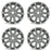 Set of 4 New 18" 18X7 Wheels For Mazda 3 2014 2015 2016 SILVER OEM Quality Replacement Rim