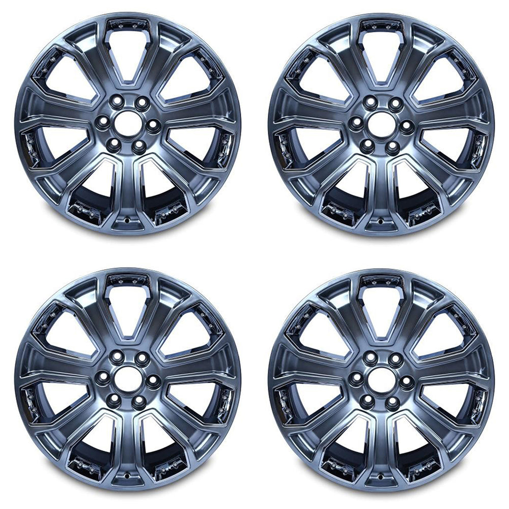 22" 22x9 Set of 4 Brand New Alloy Wheel for 2014-2020 Cadillac Escalade Chevy Silverado Suburban Tahoe GMC Yukon Sierra 1500 OEM Quality Replacement Rim