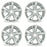 17" Set of 4 17X7.5 Silver Alloy Wheels For Nissan Altima 2013-2016 OEM Quality Replacement Rim