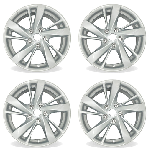 17" Set of 4 17X7.5 Silver Alloy Wheels For Nissan Altima 2013-2016 OEM Quality Replacement Rim