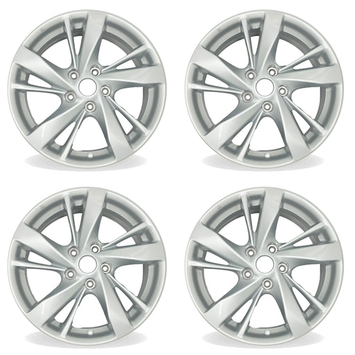 17" Set of 4 17X7.5 Silver Alloy Wheels For Nissan Altima 2013-2016 OEM Quality Replacement Rim