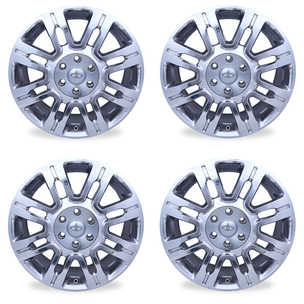 20" 20x8.5 Set of 4 Polished Alloy Wheel For 2009-2014 Ford F150 EXPEDITION OEM Quality Replacement Rim