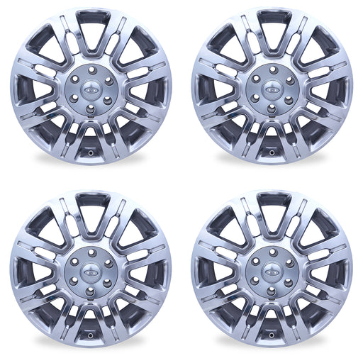 20" 20x8.5 Set of 4 Polished Alloy Wheel For 2009-2014 Ford F150 EXPEDITION OEM Quality Replacement Rim