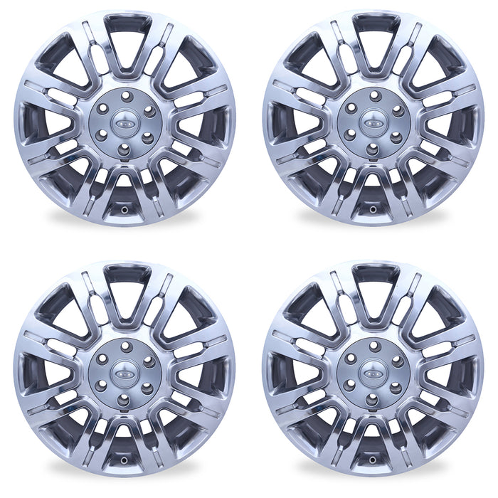 20" 20x8.5 Set of 4 Polished Alloy Wheel For 2009-2014 Ford F150 EXPEDITION OEM Quality Replacement Rim