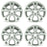 17" 17x6.5 Set of 4 Silver Wheels For Hyundai Sonata 2011-2013 OEM Quality Replacement Rim
