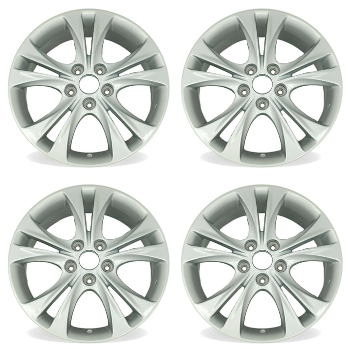 17" 17x6.5 Set of 4 Silver Wheels For Hyundai Sonata 2011-2013 OEM Quality Replacement Rim