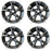 Set of 4 New 19" 19x8 Grey Alloy Wheel For 2012 2013 2014 Nissan Maxima OEM Quality Replacement Rim