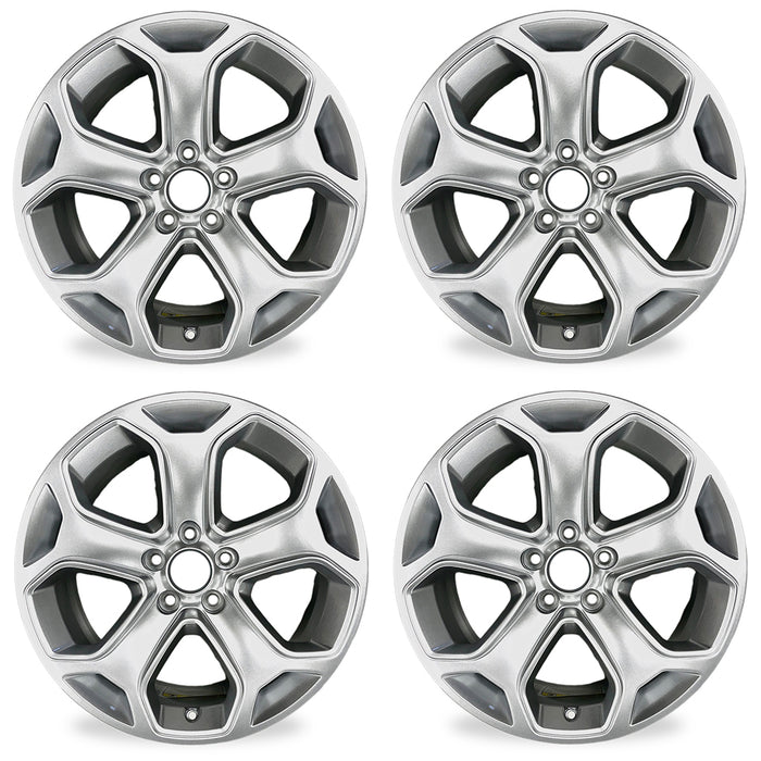 18" SET OF 4 New 18x8 Alloy Wheels For 2011-2014 FORD EDGE SILVER OEM Quality Replacement Rim