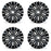 16" SET OF 4 16x6.5 Alloy Wheels For VOLKSWAGEN JETTA 2019-2021 Machined Black OEM Quality Replacement Rim