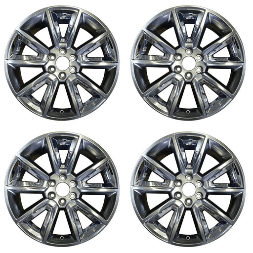 22" SET OF 4 Wheels For 2015-2020 Chevy Silverado 1500 Suburban Tahoe Hyper Silver OEM Quality Replacement Rim