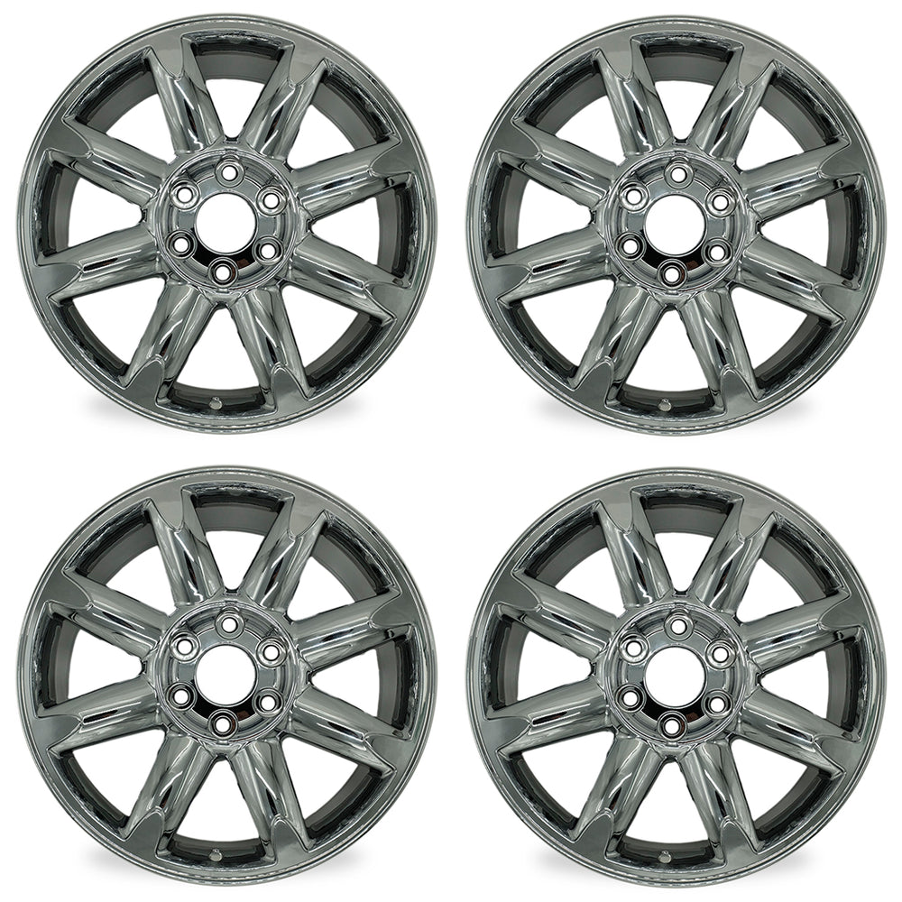 Set of 4 New PVD Chrome 20" 20x8.5 Wheel For 2007-2014 GMC Sierra Denali Yukon XL 1500 Replacement OEM Quality ALLOY RIM