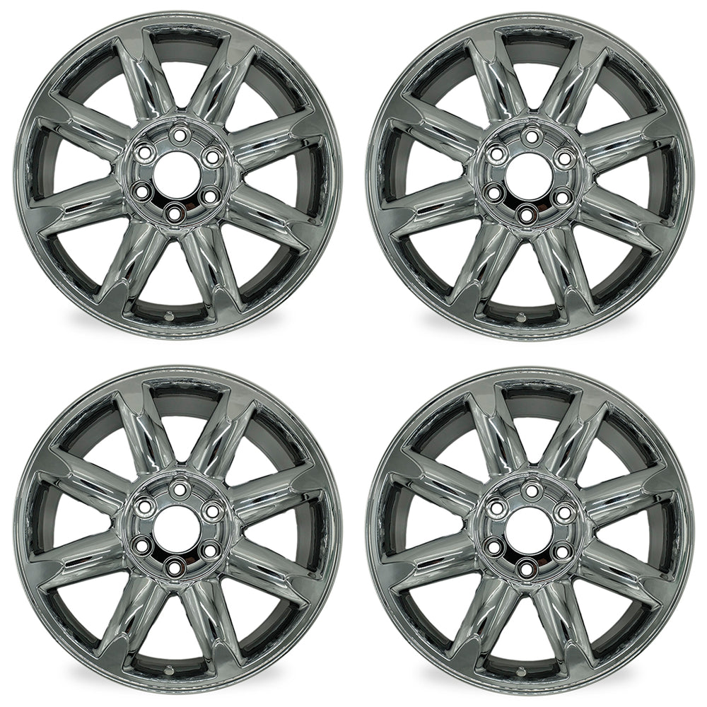 Set of 4 New PVD Chrome 20" 20x8.5 Wheel For 2007-2014 GMC Sierra Denali Yukon XL 1500 Replacement OEM Quality ALLOY RIM