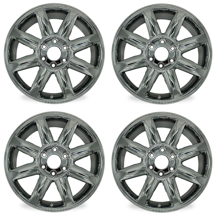 Set of 4 New PVD Chrome 20" 20x8.5 Wheel For 2007-2014 GMC Sierra Denali Yukon XL 1500 Replacement OEM Quality ALLOY RIM