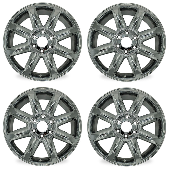 Set of 4 New PVD Chrome 20" 20x8.5 Wheel For 2007-2014 GMC Sierra Denali Yukon XL 1500 Replacement OEM Quality ALLOY RIM