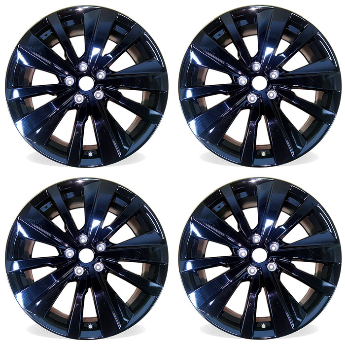 19" SET OF 4 19x8 ALL BLACK Wheels For 2022 Nissan ALTIMA OEM Quality Replacement Rim