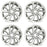 17" Set of 4 New 17X7 Alloy Wheel For Hyundai Tucson 2016 2017 2018 Silver OEM Quality Replacement Rim