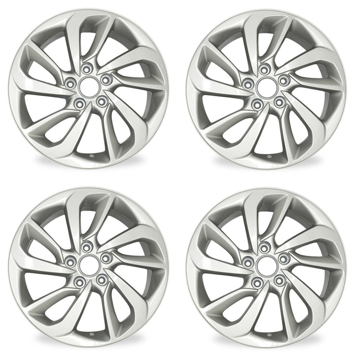 17" Set of 4 New 17X7 Alloy Wheel For Hyundai Tucson 2016 2017 2018 Silver OEM Quality Replacement Rim
