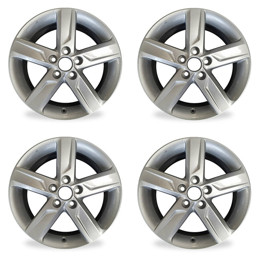 17" 17X7 Set of 4 New 5 Spoke Alloy Wheels For TOYOTA CAMRY 2012-2014 SILVER OEM Quality Replacement Rim