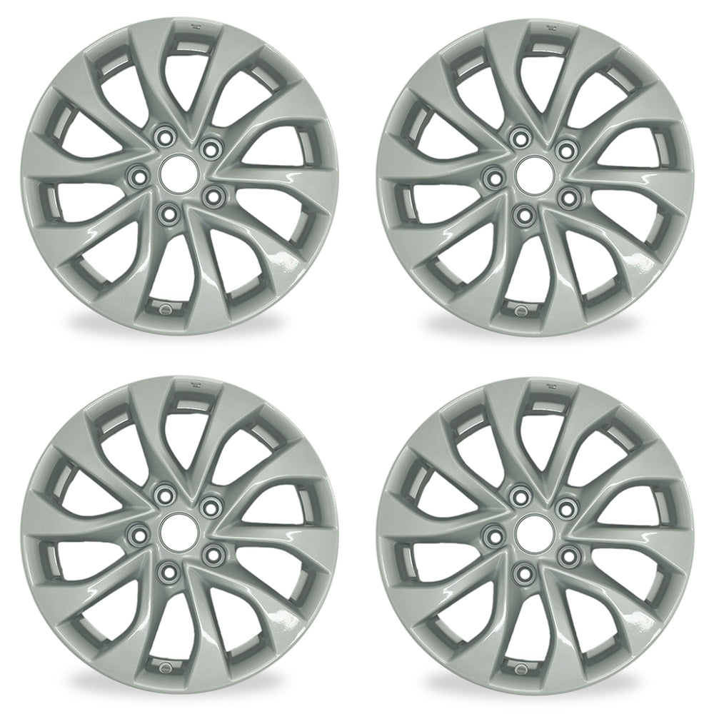 16" SET OF 4 Brand NEW 16X6.5 Alloy Wheels for Nissan Sentra 2016-2019 SILVER OEM Quality Replacement Rim